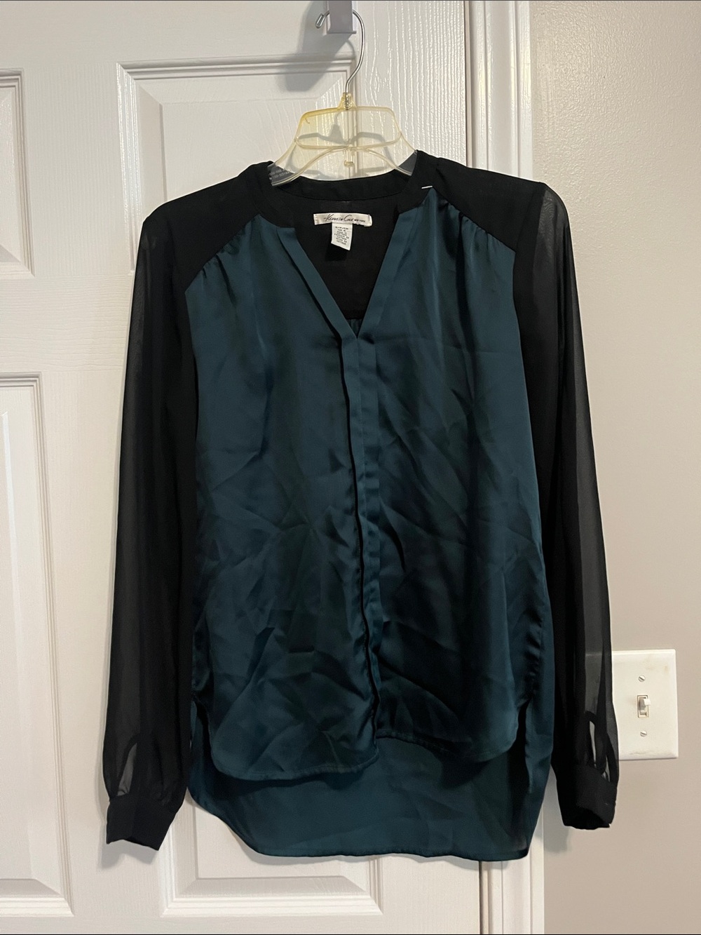 Kenneth Cole Teal Blouse